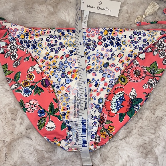 Vera Bradley Reversible String side Bikini Pant L (12-14) - Picture 7 of 14